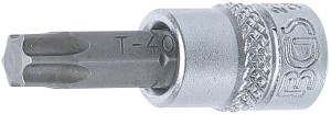 Bit-Einsatz | Antrieb Innenvierkant 6,3 mm (1/4") | T-Profil (für Torx) T40 