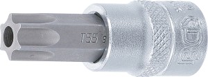 Bit-Einsatz | Antrieb Innenvierkant 10 mm (3/8") | T-Profil (für Torx) mit Bohrung T55 
