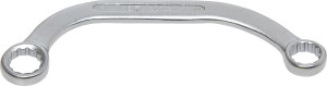 C-Form Doppel-Ringschlüssel Zwölfkant | SW 14 x 15 mm 
