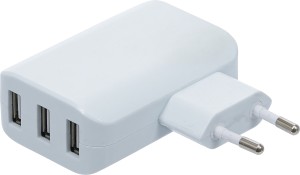 Universal USB-Ladegerät | 3 USB-Ports | max 3,4 A total max. 2,4 A / USB | 110 - 240 V 