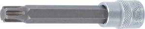 Bit-Einsatz | Länge 100 mm | Antrieb Innenvierkant 10 mm (3/8") | Keil-Profil (für RIBE) M10 