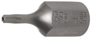 Bit | Antrieb Außensechskant 10 mm (3/8") | T-Profil (für Torx) mit Bohrung T10 