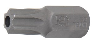 Bit | Länge 30 mm | Antrieb Außensechskant 10 mm (3/8") | T-Profil (für Torx) mit Bohrung T50 