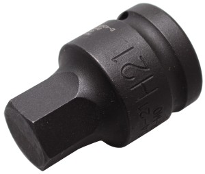 Kraft-Bit-Einsatz | Antrieb Innenvierkant 20 mm (3/4") | Innensechskant 21 mm 