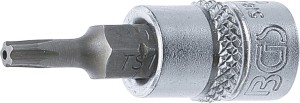 Bit-Einsatz | Antrieb Innenvierkant 6,3 mm (1/4") | TS-Profil (für Torx Plus) mit Bohrung TS15 
