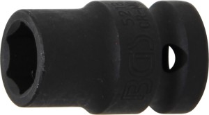 Kraft-Steckschlüssel-Einsatz Sechskant | Antrieb Innenvierkant 12,5 mm (1/2") | SW 13 mm 