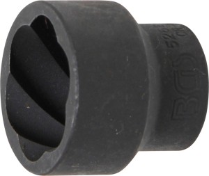 Spiral-Profil-Steckschlüssel-Einsatz / Schraubenausdreher | Antrieb Innenvierkant 12,5 mm (1/2") | SW 27 mm 