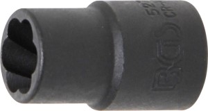 Spiral-Profil-Steckschlüssel-Einsatz / Schraubenausdreher | Antrieb Innenvierkant 10 mm (3/8") | SW 11 mm 