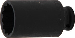 Kraft-Steckschlüssel-Einsatz Zwölfkant | Antrieb Innenvierkant 12,5 mm (1/2") | SW 33 mm 
