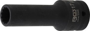 Kraft-Steckschlüssel-Einsatz Zwölfkant, tief | Antrieb Innenvierkant 20 mm (3/4") | SW 17 mm 