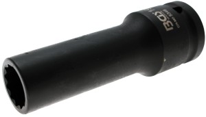 Kraft-Steckschlüssel-Einsatz Zwölfkant, tief | Antrieb Innenvierkant 20 mm (3/4") | SW 19 mm 