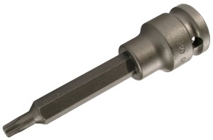 Kraft-Bit-Einsatz | Länge 100 mm | Antrieb Innenvierkant 12,5 mm (1/2") | T-Profil (für Torx) T20 