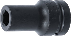 Kraft-Steckschlüssel-Einsatz Sechskant, tief | Antrieb Innenvierkant 25 mm (1") | SW 19 mm 