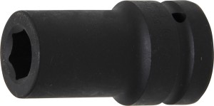 Kraft-Steckschlüssel-Einsatz Sechskant, tief | Antrieb Innenvierkant 25 mm (1") | SW 21 mm 