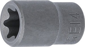 Steckschlüssel-Einsatz E-Profil | Antrieb Innenvierkant 10 mm (3/8") | SW E14 