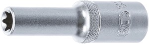 Steckschlüssel-Einsatz E-Profil, tief | Antrieb Innenvierkant 12,5 mm (1/2") | SW E12 