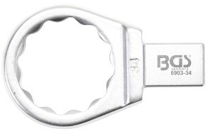 Einsteck-Ringschlüssel | 34 mm | Aufnahme 14 x 18 mm 