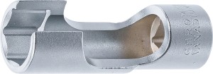 Spezial-Steckschlüssel-Einsatz, geschlitzt | Antrieb Innenvierkant 10 mm (3/8") | SW 15 mm 