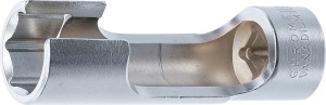 Spezial-Steckschlüssel-Einsatz, geschlitzt | Antrieb Innenvierkant 10 mm (3/8") | SW 18 mm 