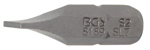Bit | Antrieb Außensechskant 6,3 mm (1/4") | Schlitz 7 mm 
