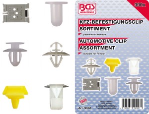 Kfz-Befestigungsclip-Sortiment für Renault | 300-tlg. 