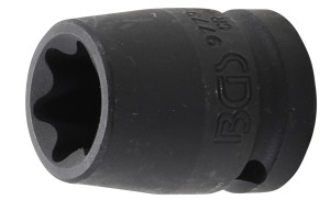 Kraft-Steckschlüssel-Einsatz E-Profil | Antrieb Innenvierkant 12,5 mm (1/2") | SW E22 