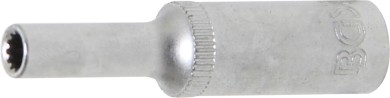 Steckschlüssel-Einsatz Gear Lock, tief | Antrieb Innenvierkant 6,3 mm (1/4") | SW 4 mm 