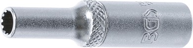 Steckschlüssel-Einsatz Gear Lock, tief | Antrieb Innenvierkant 6,3 mm (1/4") | SW 5 mm 