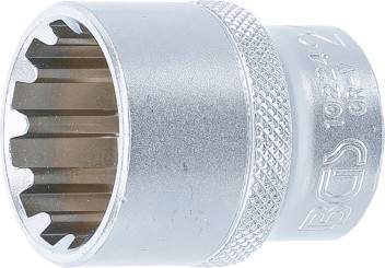 Steckschlüssel-Einsatz Gear Lock | Antrieb Innenvierkant 12,5 mm (1/2") | SW 24 mm 