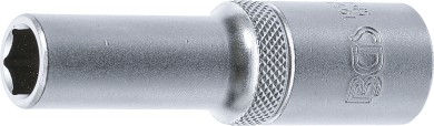 Dopsleutel zeskant diep | 12,5 mm (1/2") | 11 mm 