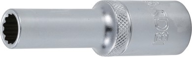 Steckschlüssel-Einsatz Zwölfkant, tief | Antrieb Innenvierkant 12,5 mm (1/2") | SW 10 mm 
