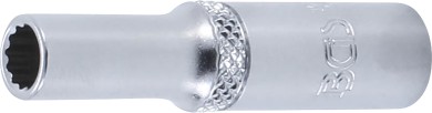 Umetak za utični ključ dvanaesterokutni, duboki | 6,3 mm (1/4") | 6 mm 