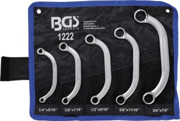 Obstruction Ring Spanner Set | Inch Sizes | 1/4" - 7/8" | 5 pcs. 