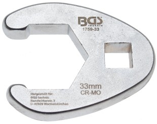 Hanefodsnøgle | 12,5 mm (1/2") | 33 mm 
