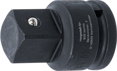 Adapter udarowego klucza nasadowego | gniazdo czworokątne 20 mm (3/4") - trzpień czworokątny 25 mm (1") 