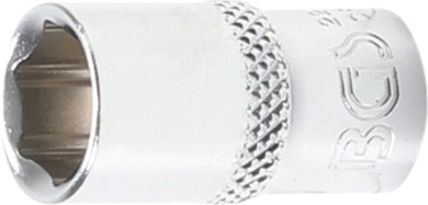Steckschlüssel-Einsatz Sechskant | Antrieb Innenvierkant 6,3 mm (1/4") | SW 9 mm 
