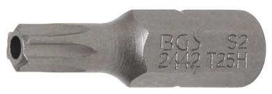Bit | Länge 25 mm | Antrieb Außensechskant 6,3 mm (1/4") | T-Profil (für Torx) mit Bohrung T25 