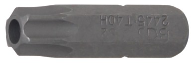 Kärki | pituus 25 mm | kuusiokanta 6,3 mm (1/4") | T-profiili (Torx) reiällinen T40 