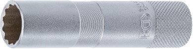 Bougiedopsleutel met rubberring, twaalfkant, lang | 10 mm (3/8") | 16 mm 