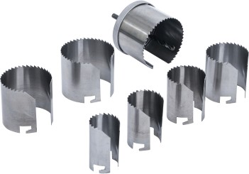 Conjunto de serras de copo | Ø 26 - 63 mm | Profundidade 43 mm | 7 peças 