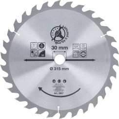 Disc fierăstrău circular carburi metalice | Ø 315 x 30 x 3,0 mm | 30 dinţi 