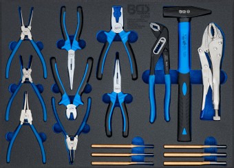 Tool Tray 3/3: Hammer, Pliers, Pin Punch Set | 17 pcs. 
