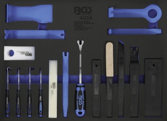 Tool Tray 3/3: Release Tools, Assembly Wedge and Hook Set | 17 pcs. 