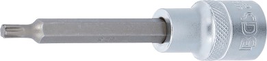 Bit-Einsatz | Länge 100 mm | Antrieb Innenvierkant 12,5 mm (1/2") | Keil-Profil (für RIBE) M5 