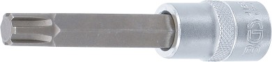 Douilles à embouts | longueur 100 mm | 12,5 mm (1/2") | profil cannelé (pour RIBE) M12 