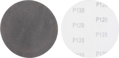 Serie di dischi abrasivi | grana 120 | carburo di silicio | 10 pz. 