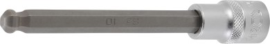 Dopsleutelbit | lengte 140 mm | 12,5 mm (1/2") | binnenzeskant met kogelkop 10 mm 