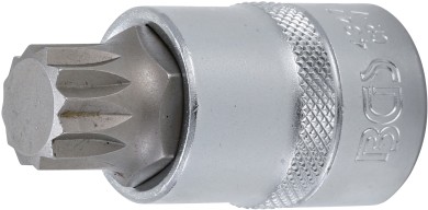 Bit Socket | 12.5 mm (1/2") Drive | Spline (for XZN) M18 