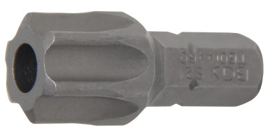 Kärki | pituus 30 mm | kuusiokanta 8 mm (5/16") | T-profiili (Torx) reiällinen T60 