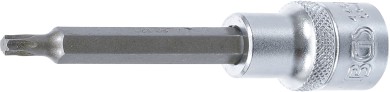 Encaixe para pontas | Comprimento 100 mm | Entrada de quadrado interno de 12,5 mm (1/2") | Perfil T (para Torx) T27 